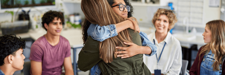 Youth supporting each other through connection and empowerment for better mental health