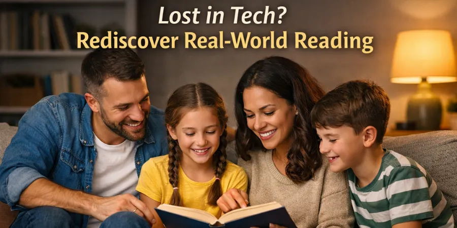 Lost in Tech? Rediscover Real-World Reading – Family Literacy Day