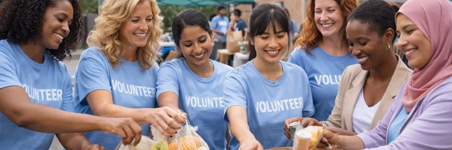 Women volunteering together on international women’s day 2026 through everyday acts of giving