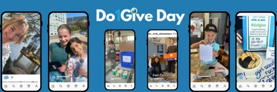 Do1Give Day image with participation numbers and community impact highlights