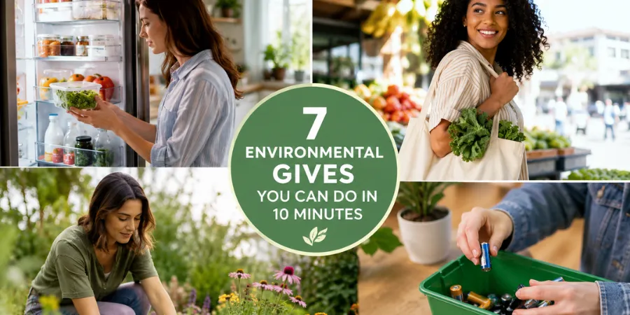 7 Environmental Gives You Can Do in 10 Minutes