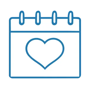 Youth action calendar to build volunteer time through daily giving